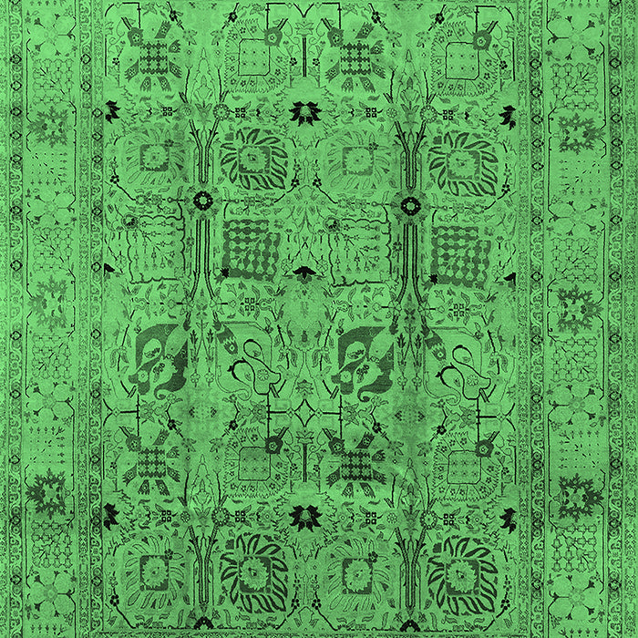 Oriental Emerald Green Industrial Rug, urb644emgrn