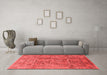 Industrial Red Washable Rugs