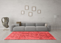Industrial Red Washable Rugs