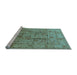 Sideview of Machine Washable Oriental Light Blue Industrial Rug, wshurb644lblu