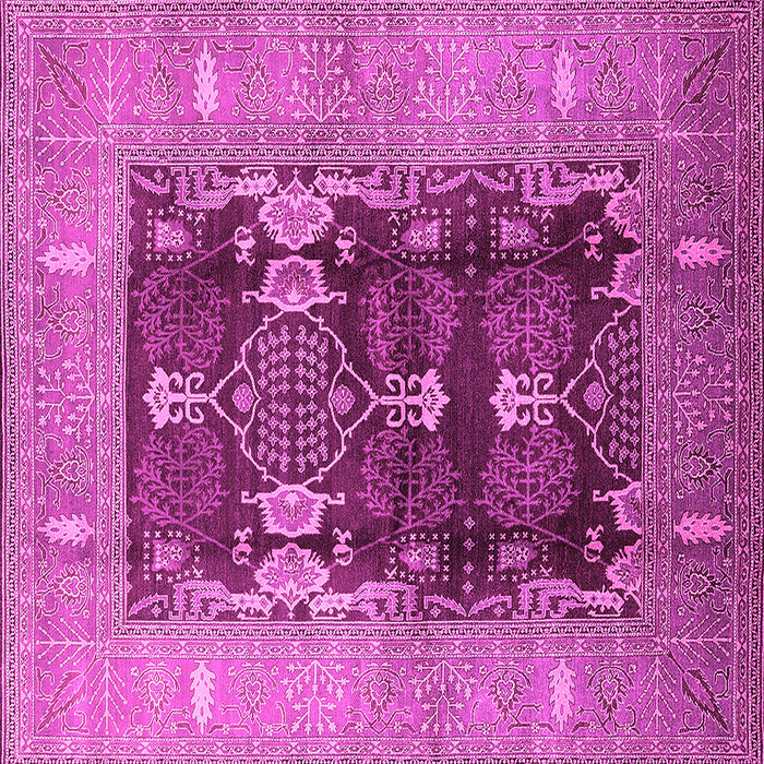 Square Oriental Pink Industrial Rug, urb645pnk