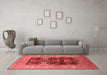 Industrial Red Washable Rugs