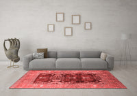 Machine Washable Oriental Red Industrial Rug, wshurb645red