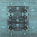 Square Oriental Light Blue Industrial Rug, urb645lblu