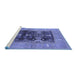 Sideview of Machine Washable Oriental Blue Industrial Rug, wshurb645blu