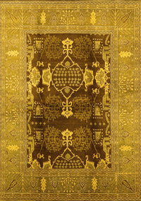 Oriental Yellow Industrial Rug, urb645yw