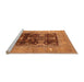 Sideview of Machine Washable Oriental Orange Industrial Area Rugs, wshurb645org
