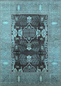 Oriental Light Blue Industrial Rug, urb645lblu