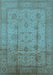 Oriental Light Blue Industrial Rug, urb646lblu