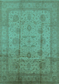 Oriental Turquoise Industrial Rug, urb646turq