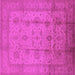 Square Oriental Pink Industrial Rug, urb646pnk