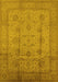 Oriental Yellow Industrial Rug, urb646yw