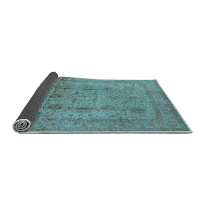 Sideview of Oriental Light Blue Industrial Rug, urb646lblu