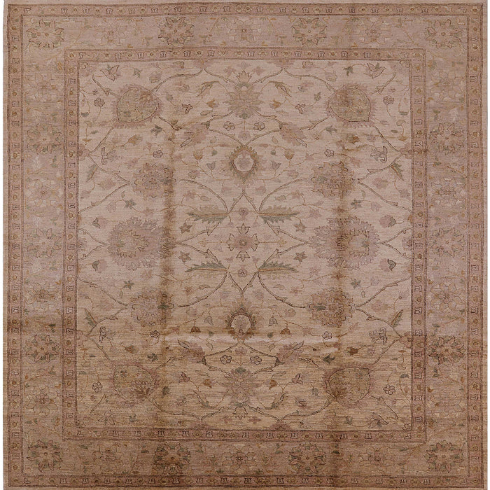 Square Machine Washable Industrial Modern Light Copper Gold Rug, wshurb646