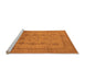 Sideview of Machine Washable Oriental Orange Industrial Area Rugs, wshurb646org
