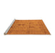 Sideview of Machine Washable Oriental Orange Industrial Area Rugs, wshurb647org