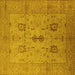 Square Oriental Yellow Industrial Rug, urb647yw