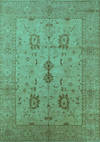 Oriental Turquoise Industrial Rug, urb647turq