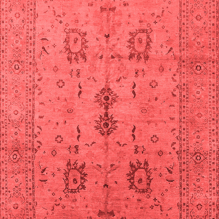 Machine Washable Oriental Red Industrial Rug, wshurb647red