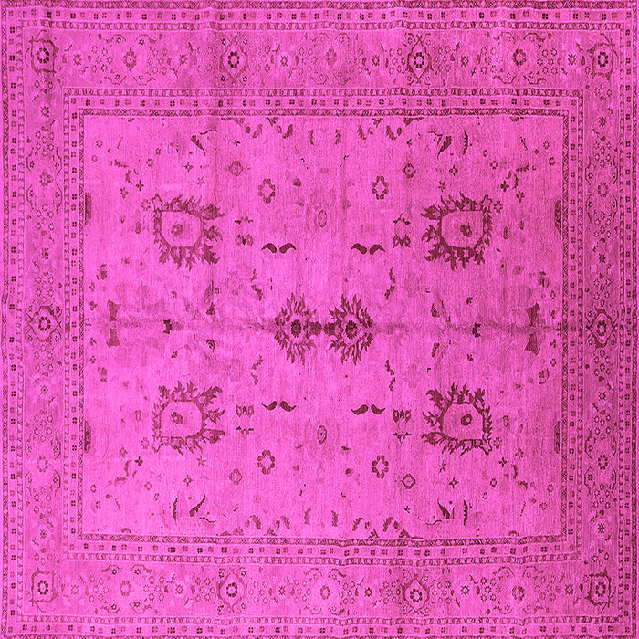 Square Oriental Pink Industrial Rug, urb647pnk