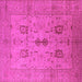 Square Oriental Pink Industrial Rug, urb647pnk