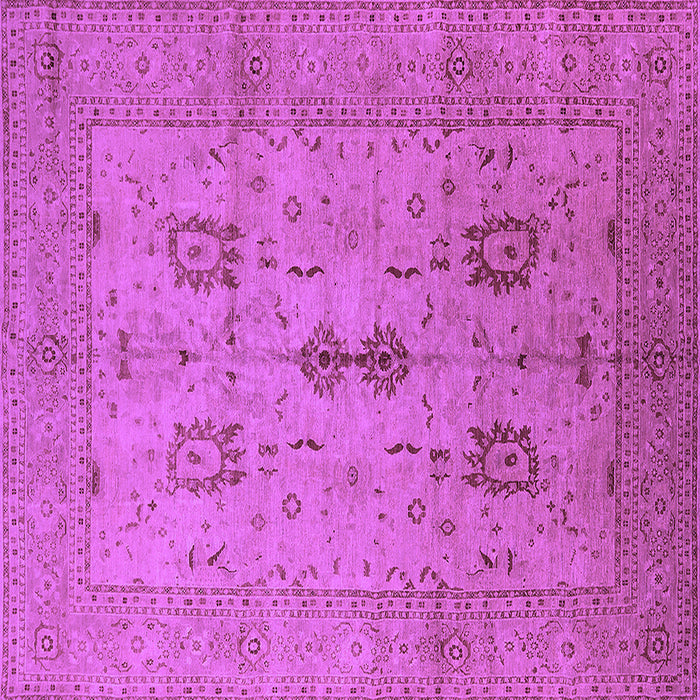 Square Oriental Purple Industrial Rug, urb647pur