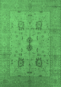 Oriental Emerald Green Industrial Rug, urb647emgrn