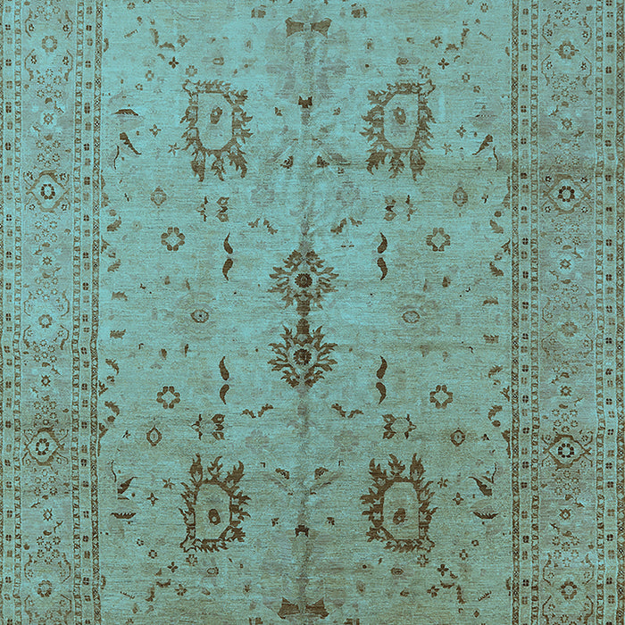 Oriental Light Blue Industrial Rug, urb647lblu