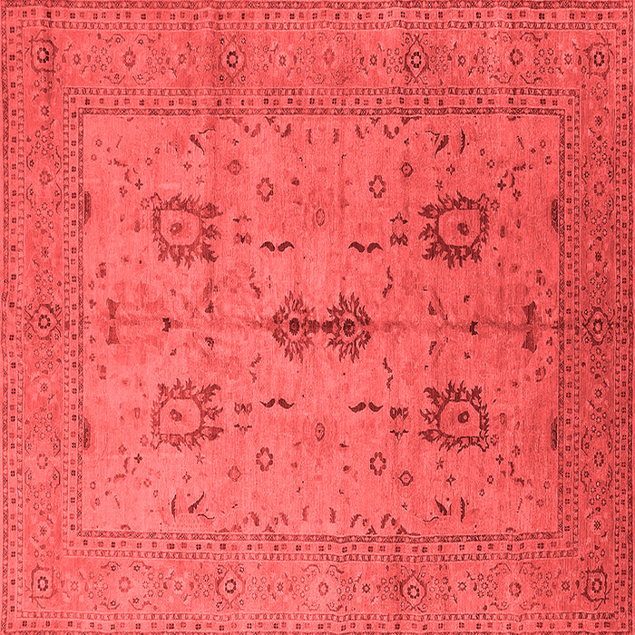 Machine Washable Oriental Red Industrial Rug, wshurb647red