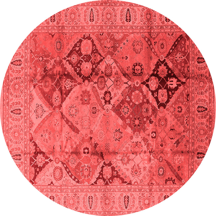 Machine Washable Oriental Red Industrial Rug, wshurb648red
