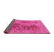 Sideview of Oriental Pink Industrial Rug, urb648pnk