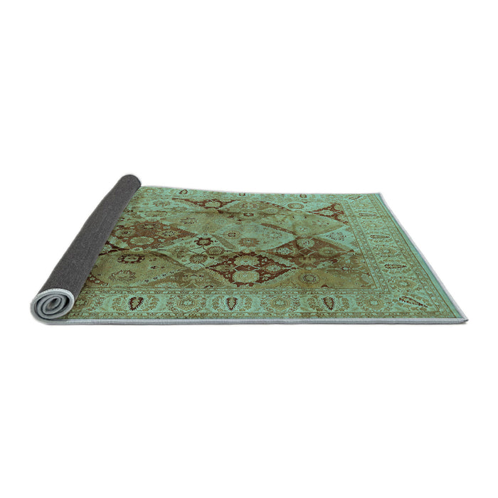 Sideview of Oriental Light Blue Industrial Rug, urb648lblu