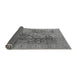 Sideview of Oriental Gray Industrial Rug, urb648gry