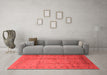 Industrial Red Washable Rugs