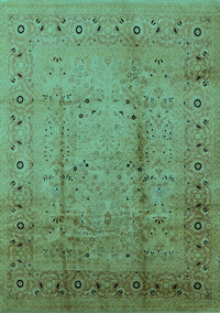 Oriental Turquoise Industrial Rug, urb649turq