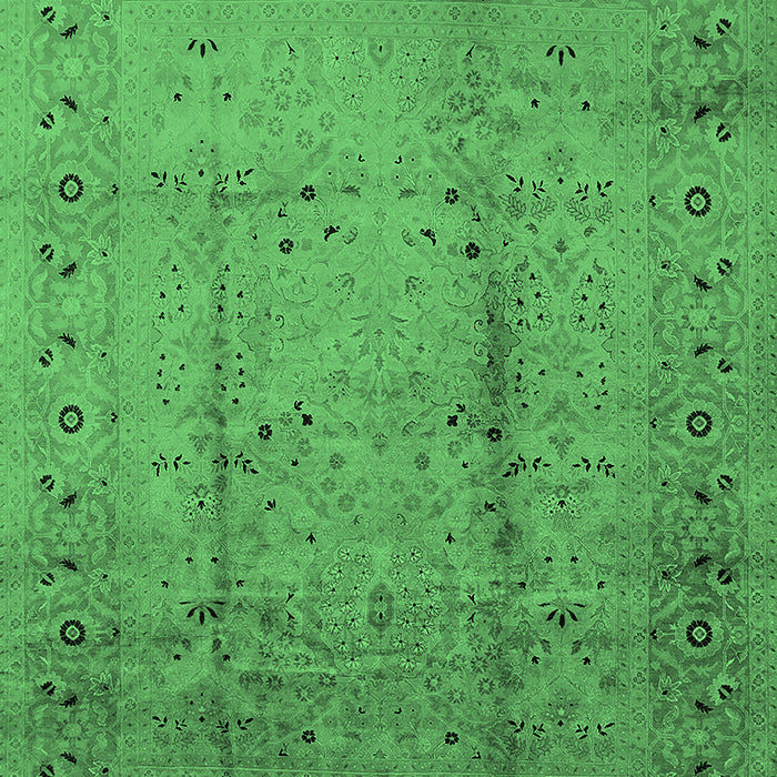Oriental Emerald Green Industrial Rug, urb649emgrn