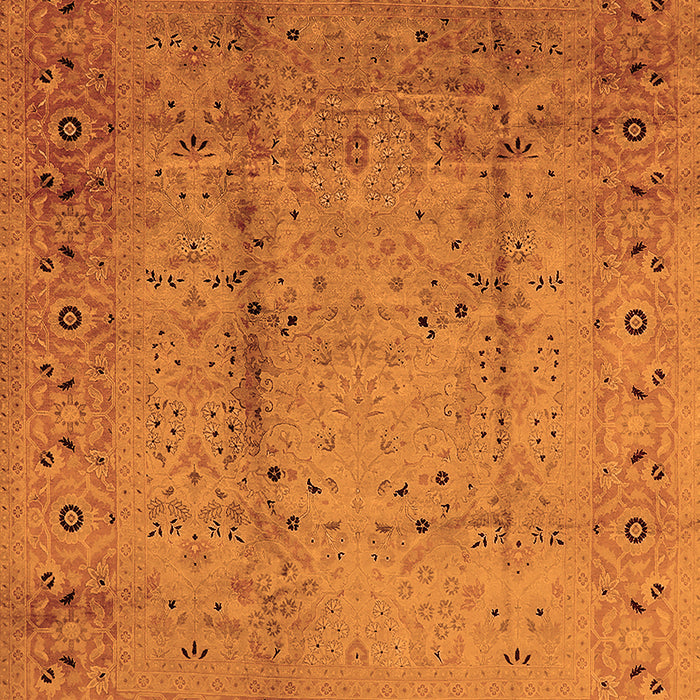 Machine Washable Oriental Orange Industrial Area Rugs, wshurb649org