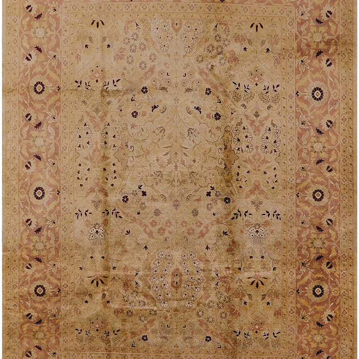 Mid-Century Modern Bronze Brown Oriental Rug, urb649