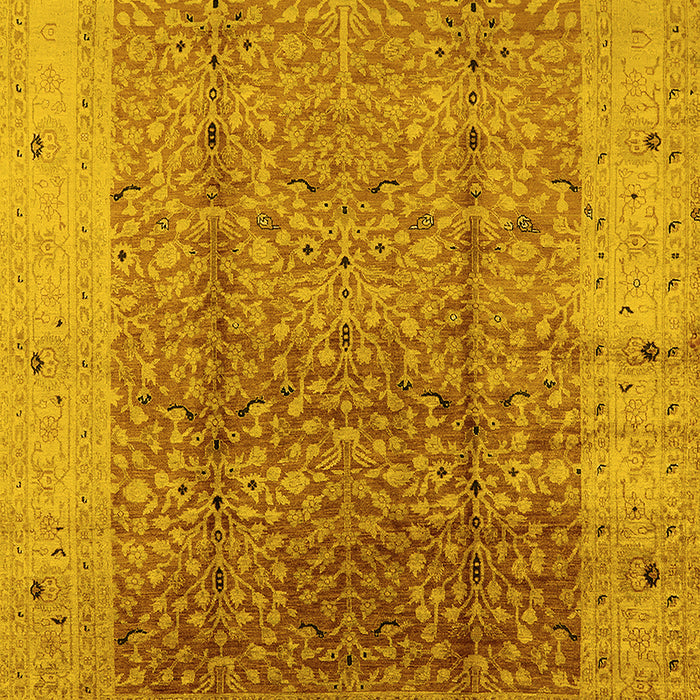 Oriental Yellow Industrial Rug, urb650yw