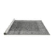 Sideview of Machine Washable Oriental Gray Industrial Rug, wshurb650gry