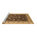 Sideview of Machine Washable Oriental Brown Industrial Rug, wshurb651brn