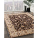 Machine Washable Industrial Modern Brown Rug in a Family Room, wshurb651