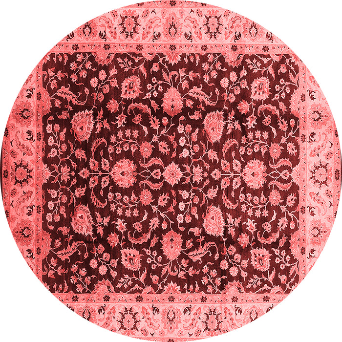 Machine Washable Oriental Red Industrial Rug, wshurb651red