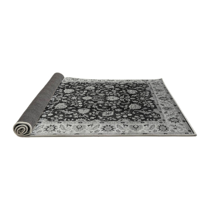 Sideview of Oriental Gray Industrial Rug, urb651gry