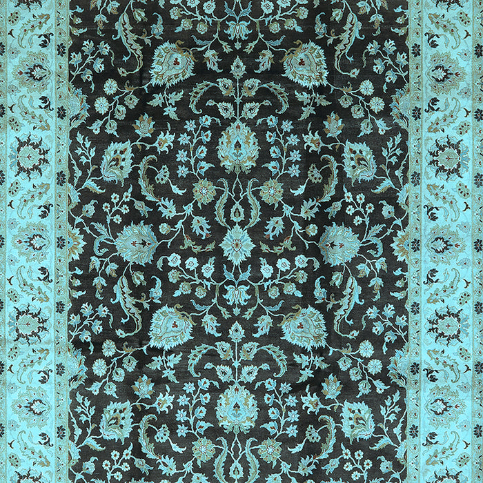 Oriental Light Blue Industrial Rug, urb651lblu