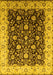 Oriental Yellow Industrial Rug, urb651yw