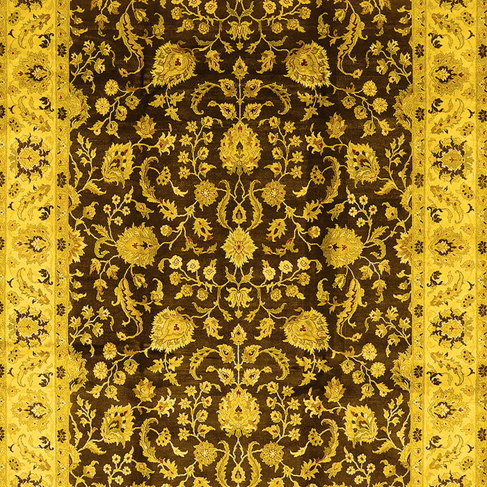 Oriental Yellow Industrial Rug, urb651yw