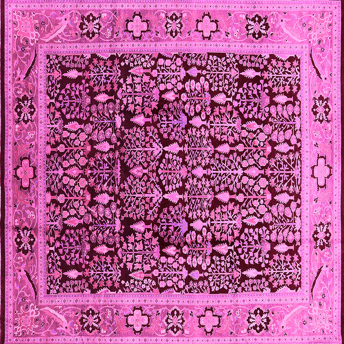Square Oriental Pink Industrial Rug, urb652pnk
