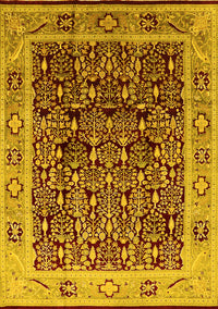 Oriental Yellow Industrial Rug, urb652yw