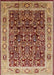 Machine Washable Industrial Modern Sandy Brown Rug, wshurb652